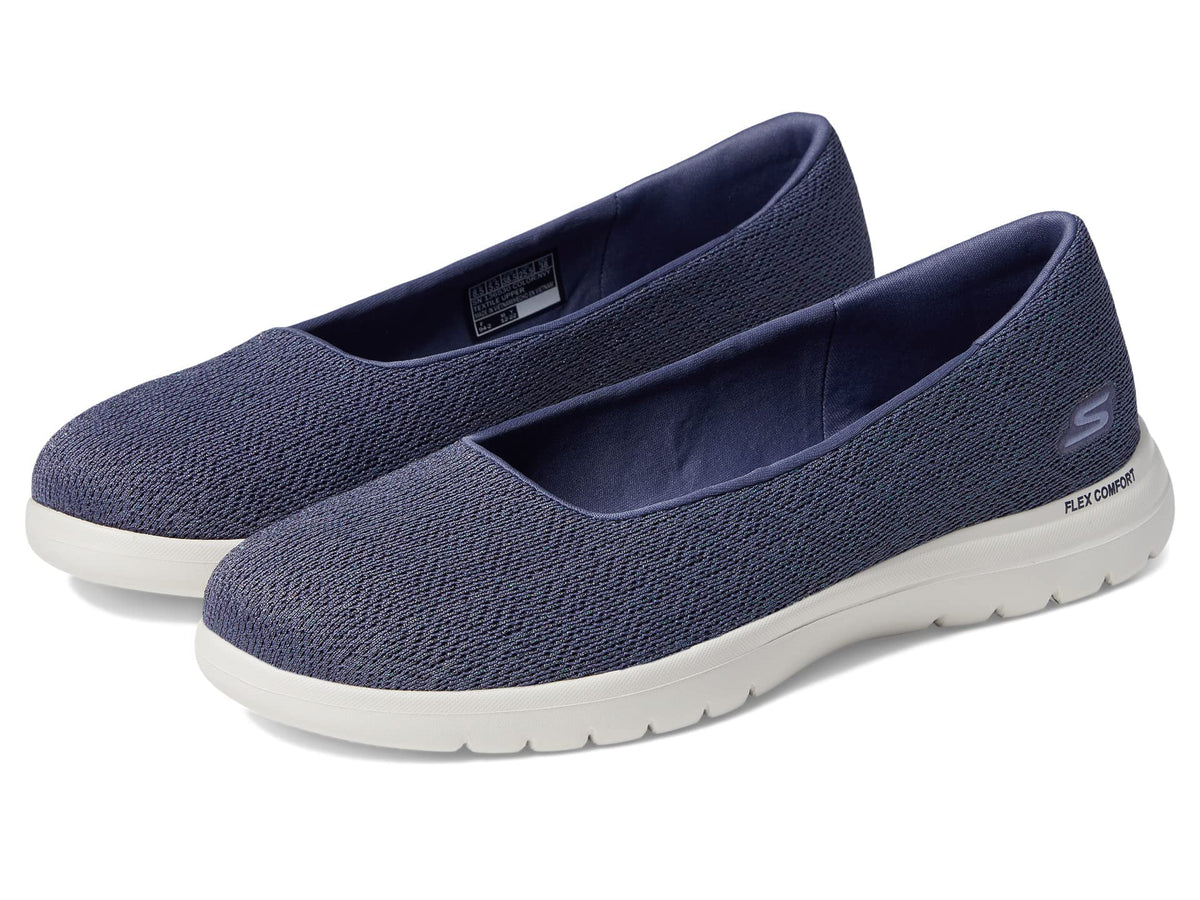 Skechers Women's ON-The-GO Flex-Cherished Ballet Flat, Navy, 5