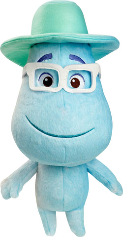 Mattel Pixar Soul Joe Gardner Feature Plush Doll Collectible Approx 16-in Tall, Huggable Stuffed Character Toy with Movie-Authentic Look, Collectors Gift