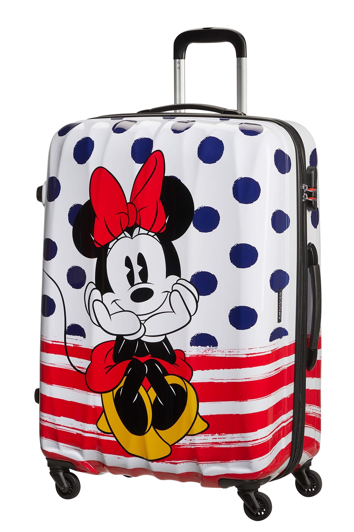 American Tourister Disney Legends - Spinner M, Kids luggage, 65 cm, 62.5 L, Multicolour (Minnie Blue Dots)