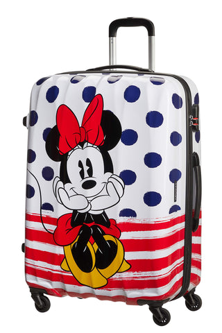 American Tourister Disney Legends - Spinner M, Kids luggage, 65 cm, 62.5 L, Multicolour (Minnie Blue Dots)