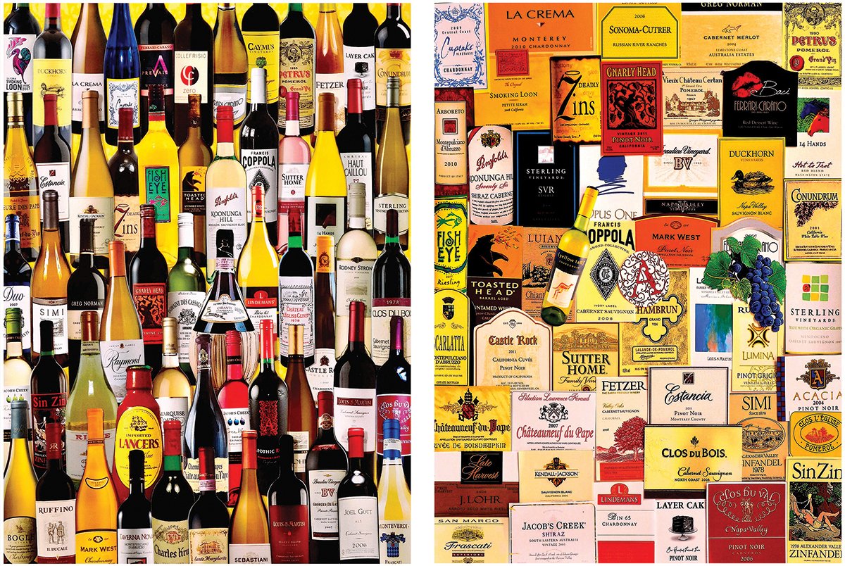 White Mountain Puzzles for The Love of Wine - TWO, 1000 Piece Jigsaw Puzzle
