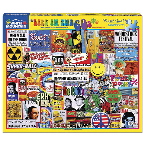 White Mountain Puzzles Life in the 60's - 1000 Piece Jigsaw Puzzle