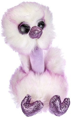 TY T36329 Beanie Boos Kenya Lavender Ostrich, Multicolored, 15 cm