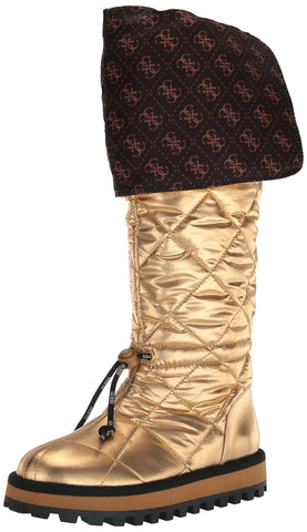 Guess Women's LADIVA Over-The-Knee Boot, Gold 710, 9.5
