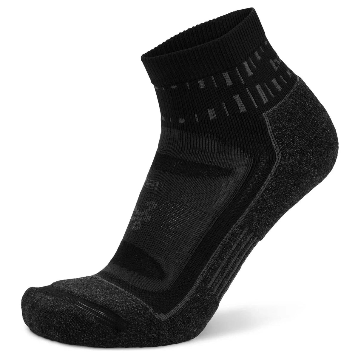 Balega Unisex Balega blister resist quarter, Black, L UK