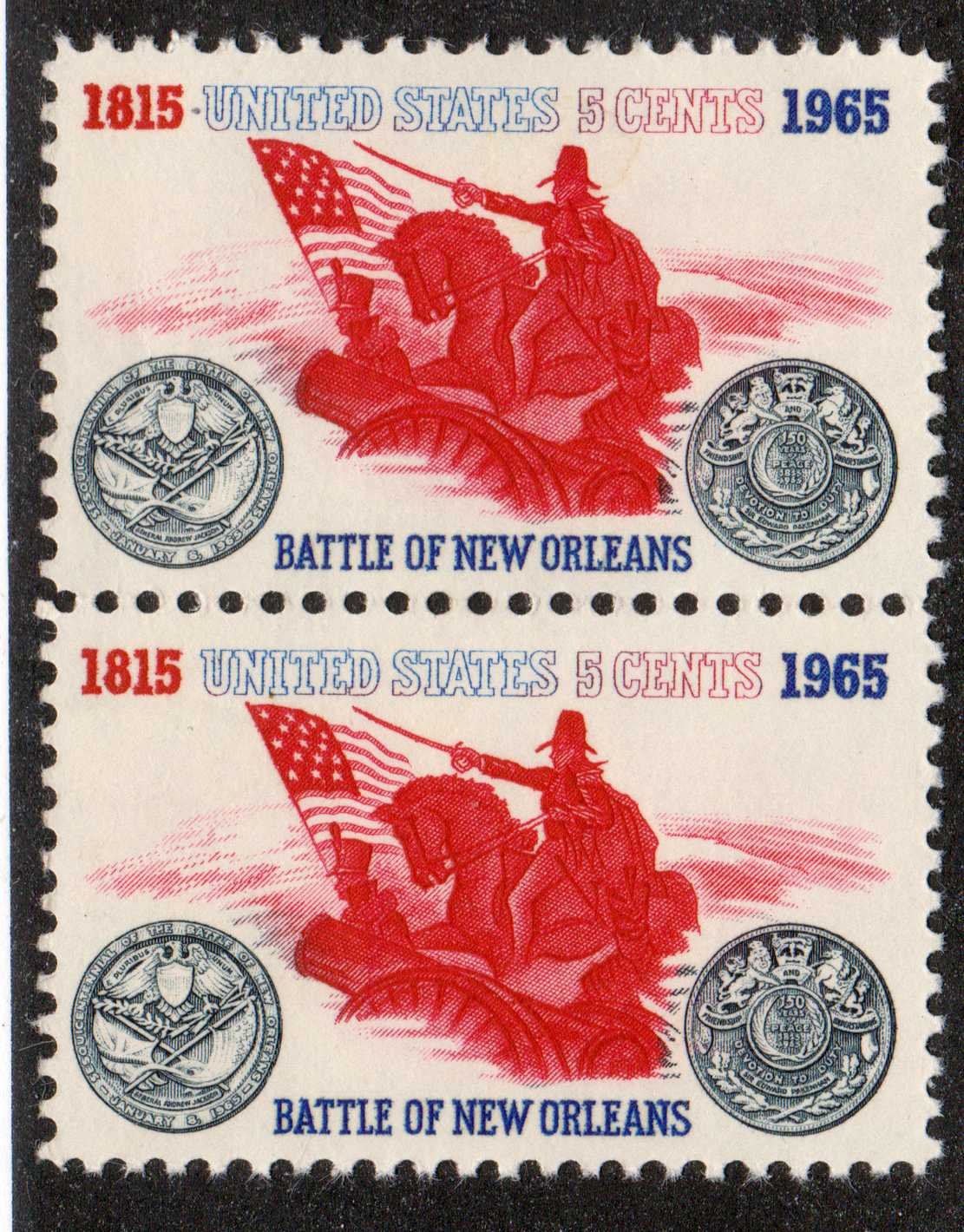 Battle of New Orleans US 2 X 5Ãƒâ€šÃ‚Â¢ Postage Stamps ÃƒÂ¢Ã¢â€šÂ¬Ã‚Â¦