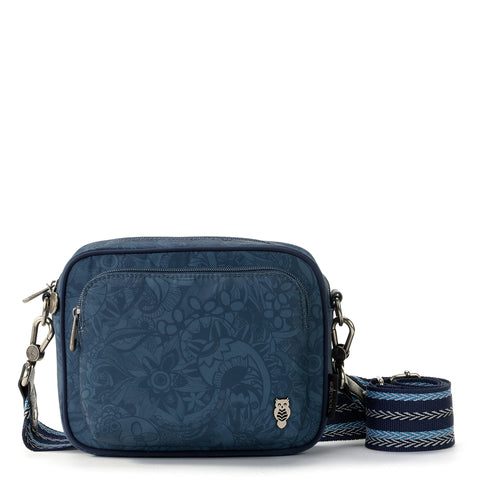 Sakroots Womens Westwood Crossbody in Repreve EcoTwill, Indigo Spirit Desert, One Size US