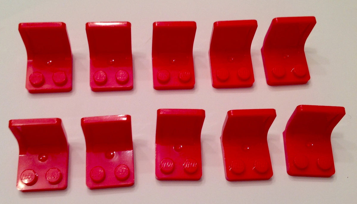 Lego Red Seat Lot of 10 New Lego Chairs