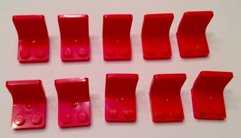 Lego Red Seat Lot of 10 New Lego Chairs