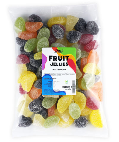 Just Treats Natural Fruit Jellies (1 Kilo Party Bag)