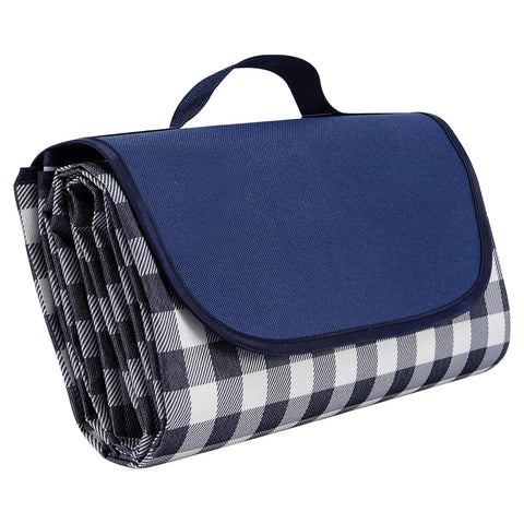 HOZELIN Picnic Blanket Waterproof Foldable, Extra Large Sand-proof Outdoor Picnic Mat for Beach, Camping, Grass Party, Hiking, Travel - Large Size 60 x 80 inches(Blue)