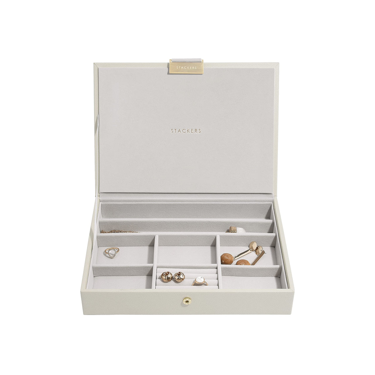 Stackers Oatmeal Classic Medium Jewellery Box Lid