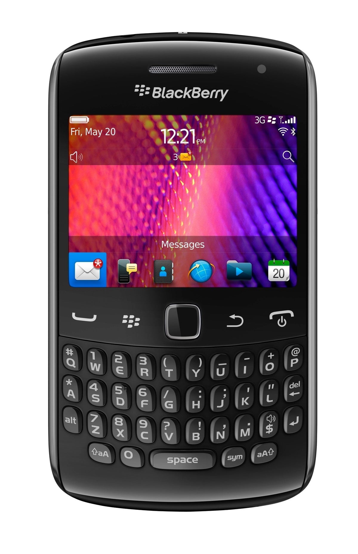 Blackberry Curve 9360 Unlocked Quad-Band 3G GSM Phone with 5MP Camera, QWERTY Keyboard, GPS and Wi-Fi - Black