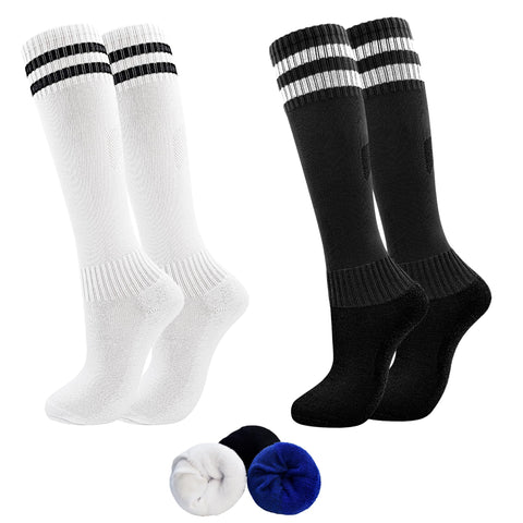 HYCLES Kids Football Socks Children Athletic Socks Breathable Grip Sports Training Soccer Socks for Boys and Girls 7-13 Years