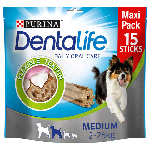 PURINA DENTALIFE Dog Dental Care Snacks, Maxi Pack, for Small to Large Dogs, Reduces Tartar Formation
