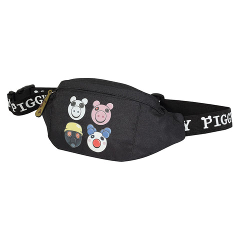Piggy Characters Bum Bag, Kids, One Size, Charcoal, Official Merchandise