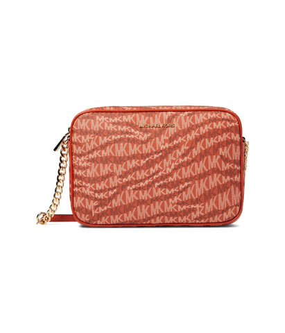 Michael Kors Jet Set Large East/West Crossbody Deep Orange One Size