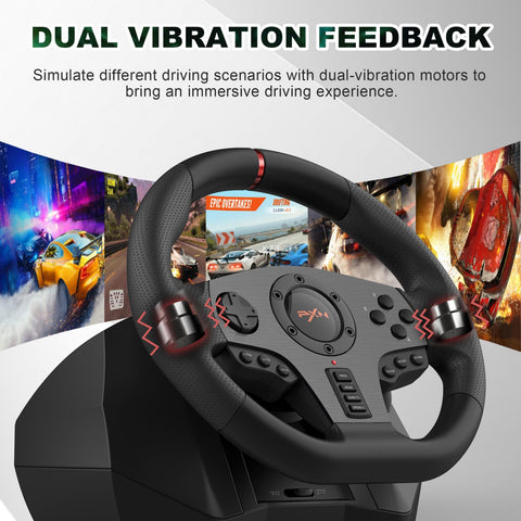 PXN PC Racing Wheel Steering Wheel V900 Driving Simulator 270ÃƒÆ’Ã†â€™ÃƒÂ¢Ã¢â€šÂ¬Ã…Â¡ÃƒÆ’Ã¢â‚¬Å¡Ãƒâ€šÃ‚Â°/900ÃƒÆ’Ã†â€™ÃƒÂ¢Ã¢â€šÂ¬Ã…Â¡ÃƒÆ’Ã¢â‚¬Å¡Ãƒâ€šÃ‚Â° Rotation christmas gift Gaming Steering Wheel with Pedals for PC,PS4,PS3,Xbox Series X|S, Xbox One
