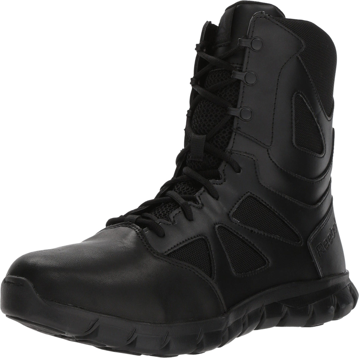 Reebok mens Sublite Cushion 8" Military Tactical Boot, Black, 7.5 US
