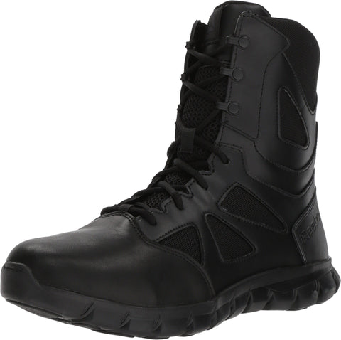 Reebok mens Sublite Cushion 8" Military Tactical Boot, Black, 7.5 US