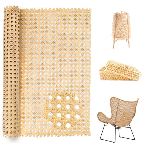 QGGTQG Rattan Webbing 40 x 100 cm Cane Webbing Rattan Viennese Wicker Chair Furniture Waterproof Plastic Wide Rattan Webbing Handmade Rattan for DIY Crafts, Home Decoration (Rattan Webbing)