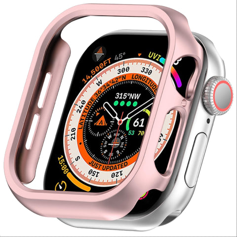 GIOPUEY Case Compatible with Apple Watch Series 10 42mm, Hard Plastic Material, Anti-Bump, Apple Watch Series 10 42mm Cover - rose gold