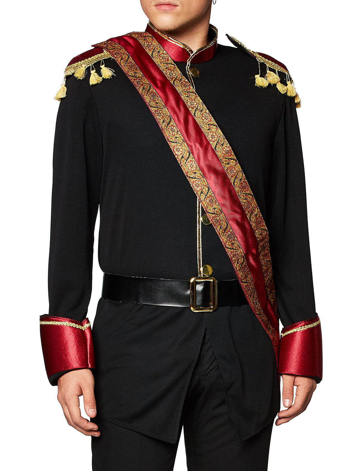 California Costumes 01465XL Dark Prince Beauty & The Beast Adult Sized Costumes, Solid, Black/Burgundy, XL