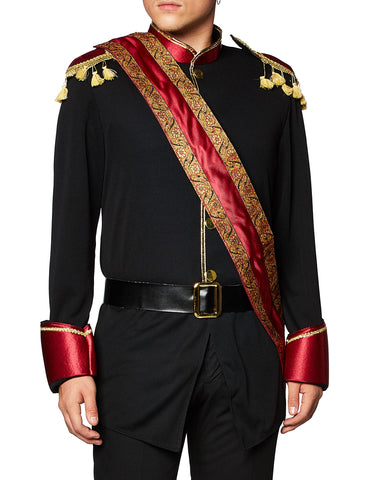 California Costumes 01465XL Dark Prince Beauty & The Beast Adult Sized Costumes, Solid, Black/Burgundy, XL