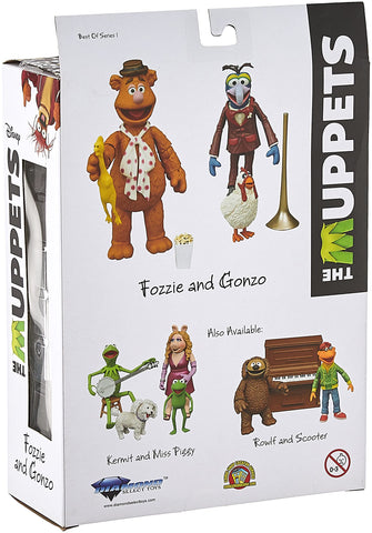 Diamond Select Toys The Muppets Best of Series 1: Gonzo & Fozzie Action Figure Two-Pack, Multicolor