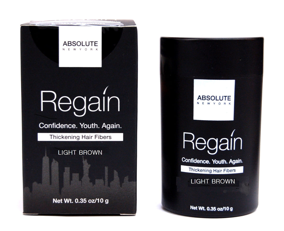 Regain Hair Fibers by Absolute 0.35oz/10g (Light-Brown)