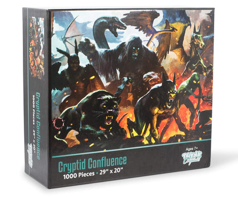 Cryptid Confluence and Monster Legends 1000 Piece Jigsaw Puzzle Toy | Fun Quarantine Gifts | Brain Teaser for Family Game Night