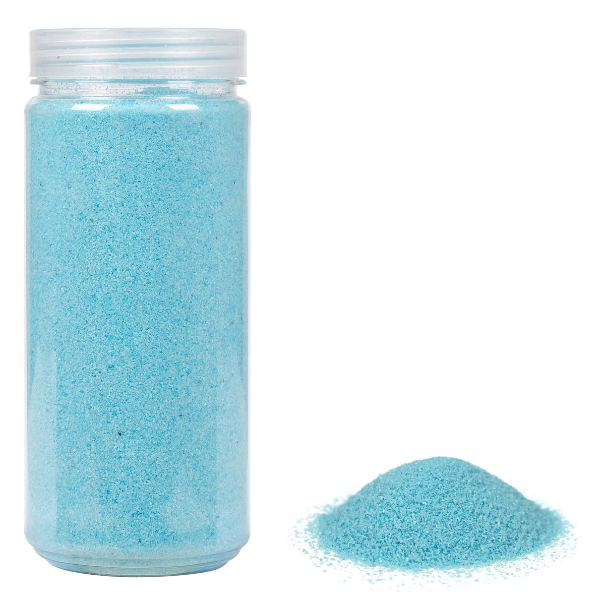 Heku 30330-05: Decorative Coloured Sand Light Blue, 750g, in resealable tin, lightblue