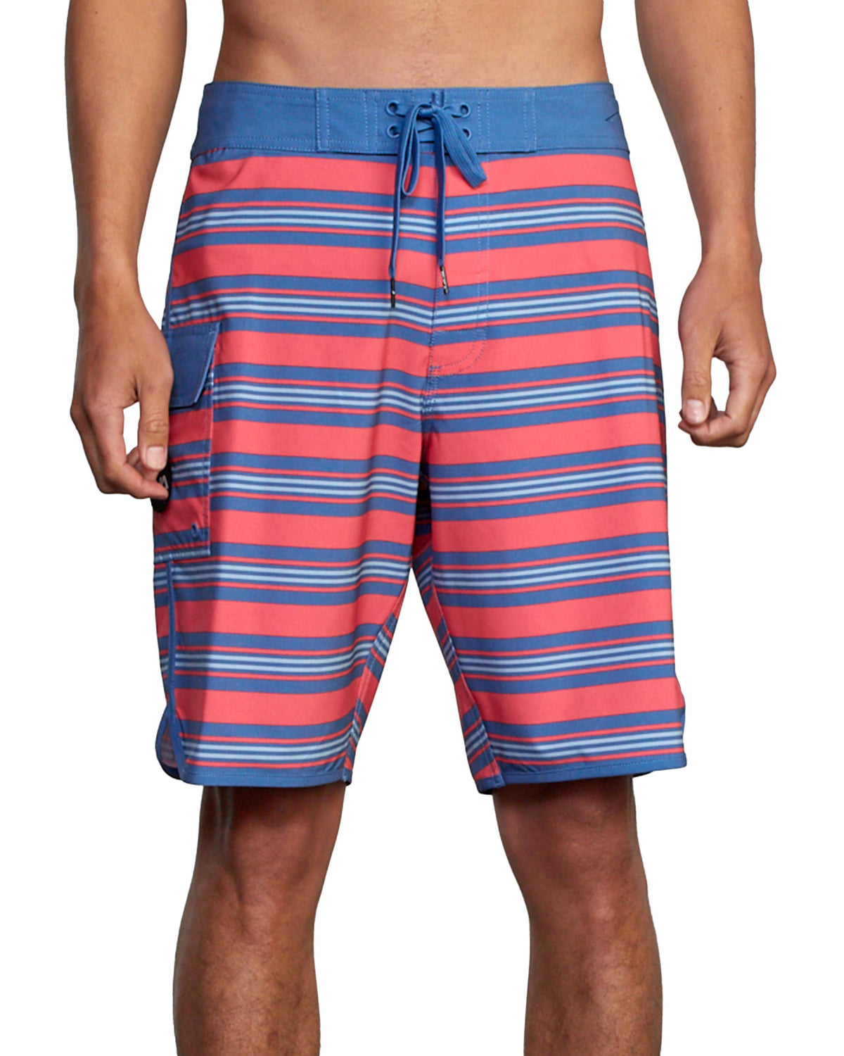 RVCA mens 4-way Stretch Fixed Waist 20 Inch Boardshort Board Shorts, Rvca Stretch Boardshort/Retro Pink, 32 US
