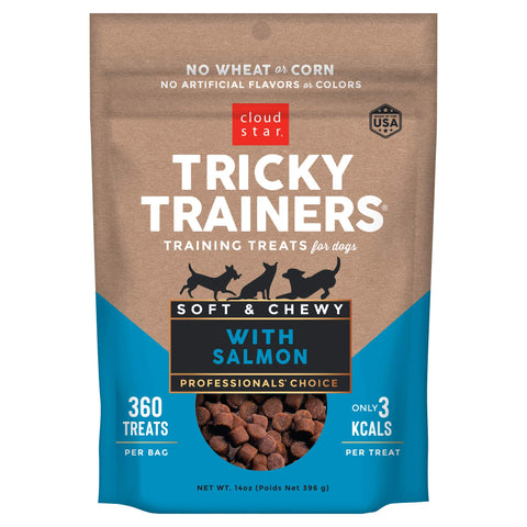 Cloud Star Tricky Trainers Chewy Dog Treats - Whole Grain Soft for Training, 14 Ounce (Pack of 2)
