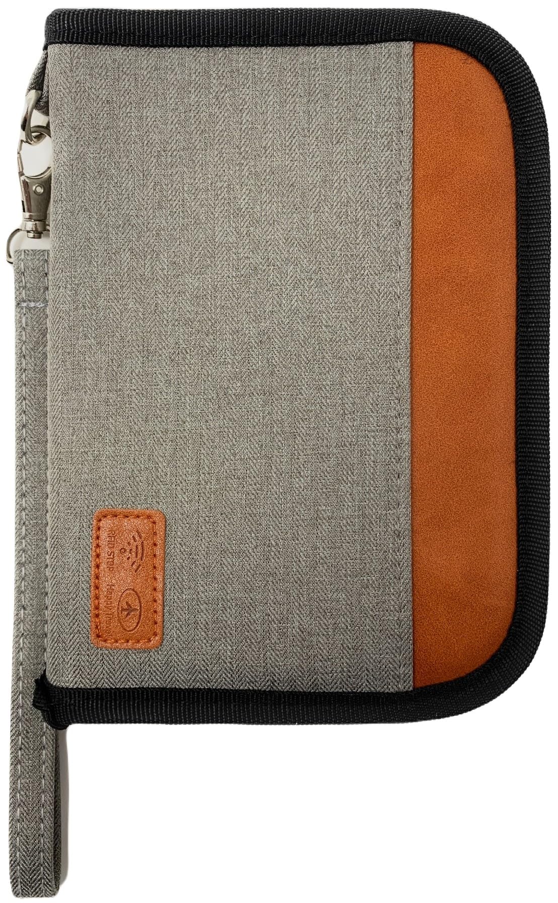 MOIRENTO, Travel Document Holder, Passport Holder for 2 Passports, RFID Blocking, Waterproof Organisers, Grey Brown UK Gray GBRN-S