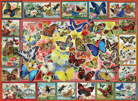 Anatolian Puzzle - Lots of Butterflies, 1000 Piece Jigsaw Puzzle, 1094, multicolor
