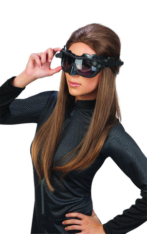 Rubie's Official Adult's Catwoman Deluxe Mask and Ears Batman Accessory - One Size, Black Halloween