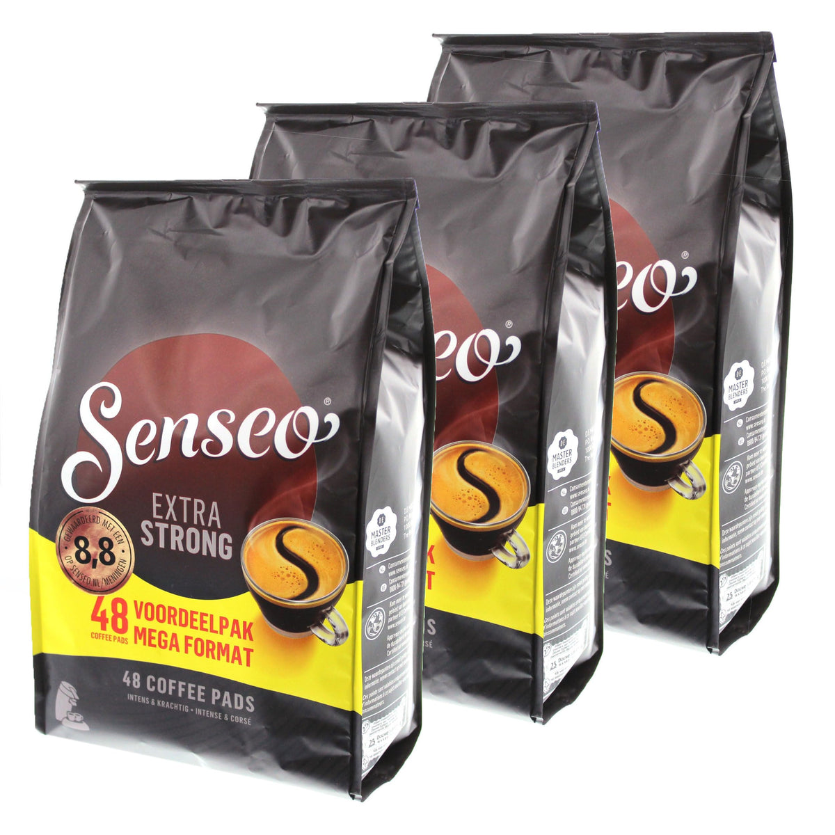 Senseo Extra Strong, Pack of 3, 3 x 48 Coffee Pods