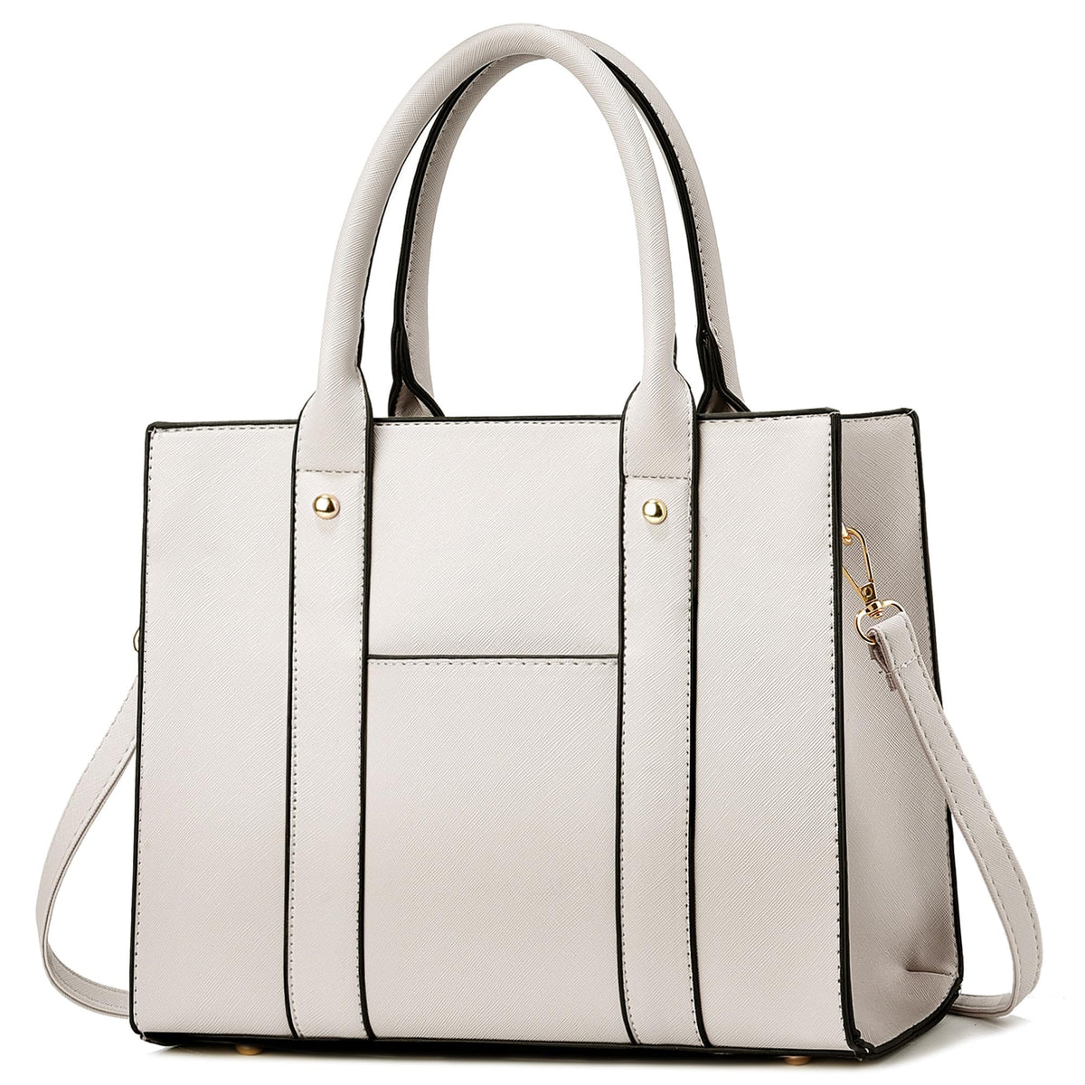 COCIFER The Tote Bag Crossbody Purses for Women Shoulder Bag Handbags PU Leather Top Handle Bags with zipper (Light Grey xw)