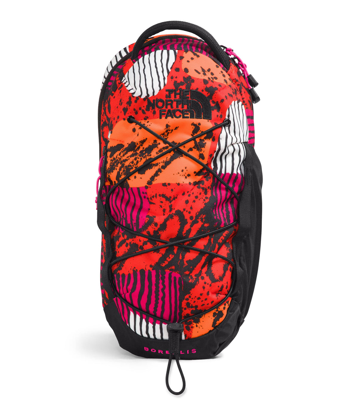 THE NORTH FACE Borealis Sling Bag, Fiery Red Abstract Yosemite Print/TNF Black/Mr. Pink, One Size