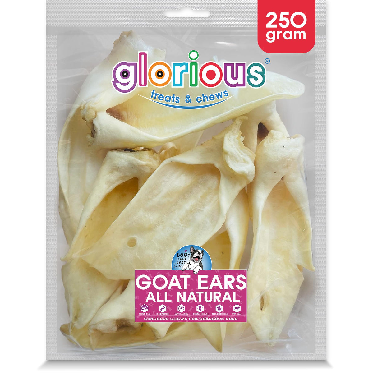 All-Natural Goat Ears for Dogs: High-Protein, Easily Digestible Treats for Dental Health
