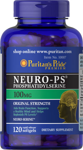 Puritan's Pride - Neuro-PS Phosphatidylserine 120 Capsules 100mg