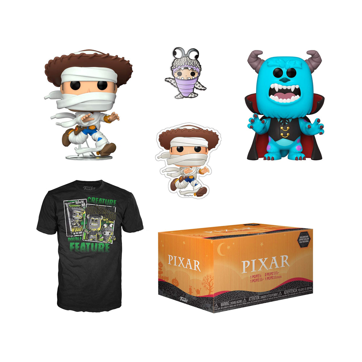 Funko Pixar Halloween Collectors Box with 2 Pop! Vinyl Figures, 3XL (51058)