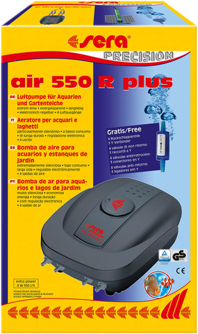 Sera Air Plus - Extremely Quiet, Particularly Energy-Saving and Powerful Air Pumps - Can be Controlled Electronically in Many Cases and up to 4 Air Outputs