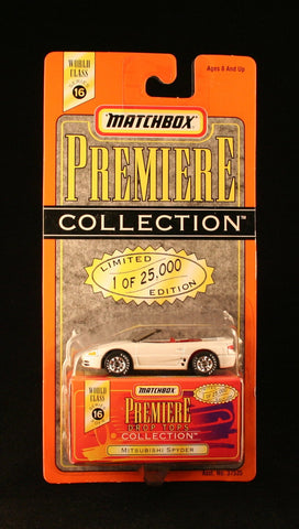Matchbox Mitsubishi Spyder 1997 Premiere Series 16 Drop Tops Collection 1:64 Scale Die-Cast Vehicle Limited Edition 1 of 25,000