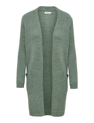 ONLY Women's Onljade L/S Knt Noos Cardigan Sweater, Granite Green, XS UK