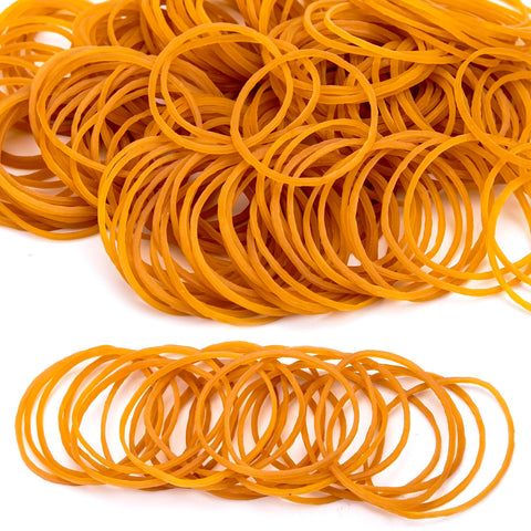 Rubber Bands Khaki Rubber Elastic Bands 200PcsThick Natural Rubber Bands Heavy Duty Strong Elastic Bands for Tie Dye, Hair Home, Pens, Crab,Catapults, Bills, Bank Paper, Office Supplies(38mm)