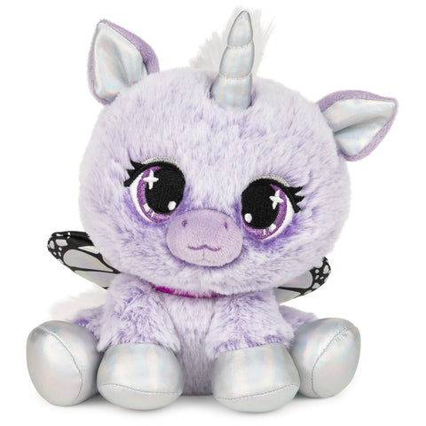 GUND P.Lushes Designer Fashion Pets Mariah Monarch Unicorn Premium Stuffed Animal, Purple/Silver, 6â€