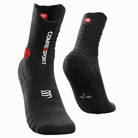 COMPRESSPORT Unisex Pro Racing V 3.0 Trail Socks, Running Male, Black, 45-48 EU