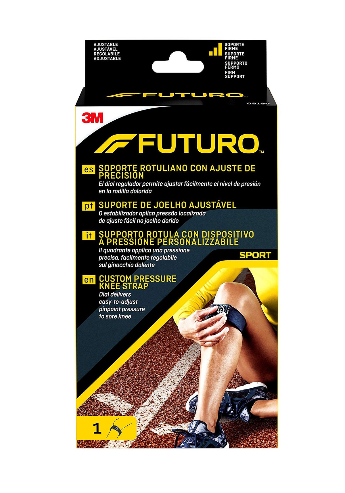 FUTURO Custom Pressure Knee Strap 09190, Adjustable (31.8 - 44.5 cm)